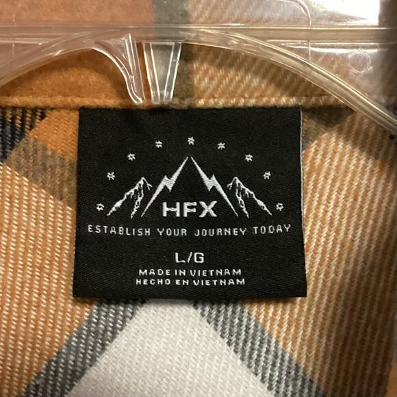 HFX Women's Heavy Flannel Plaid Shirt Jacket Large - Picture 7 of 10